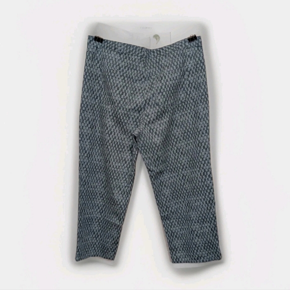 Future Collective Women’s Pants Size 20 Blue Checkered 100% Cotton Wide Leg High - Picture 6 of 9